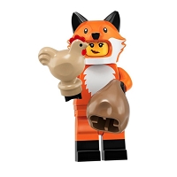 LEGO<sup>&reg;</sup> Collectible Minifigures: 71025-14 Series 19 Fox Costume Girl NEW